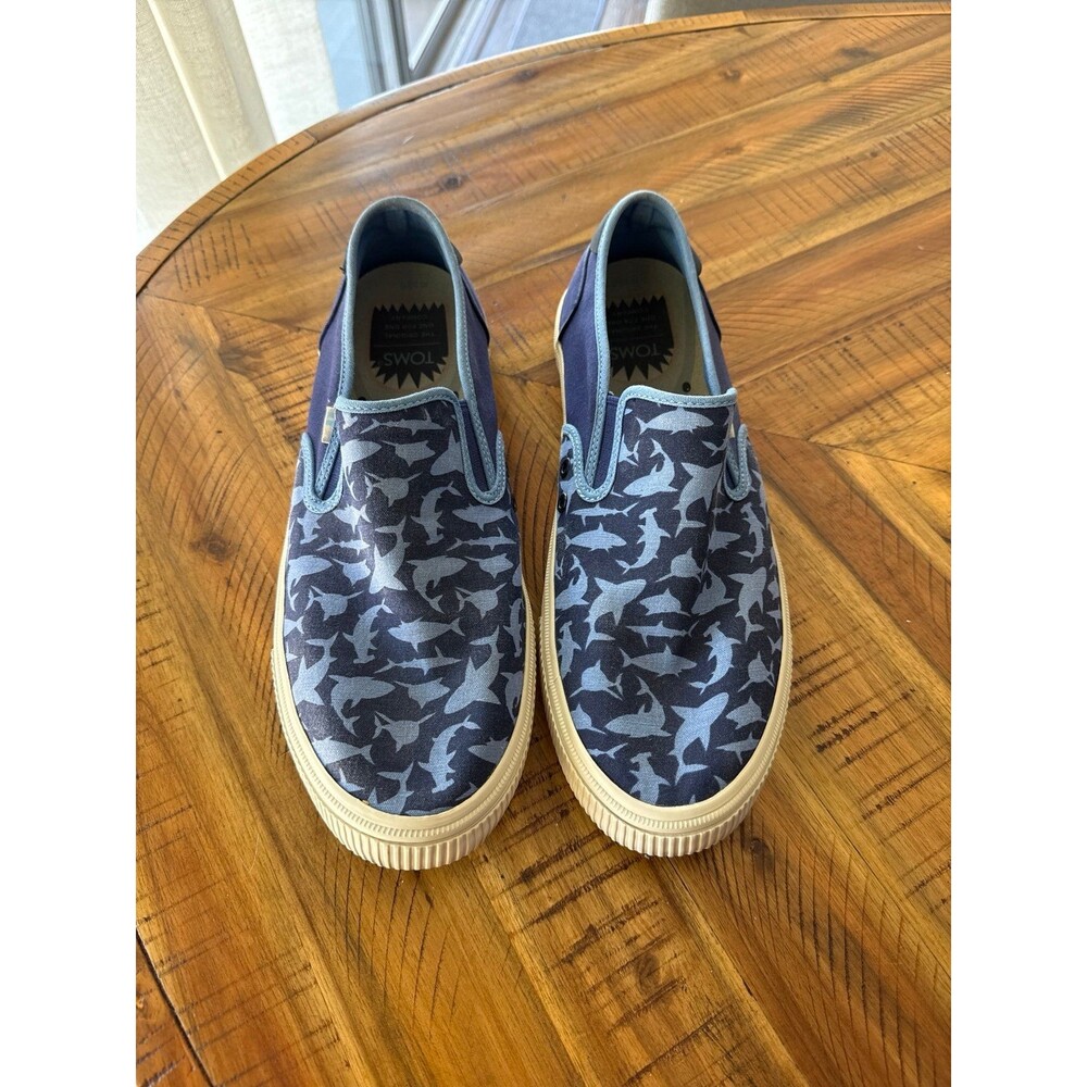 TOMS Shark Slip-On Shoes size 10.5